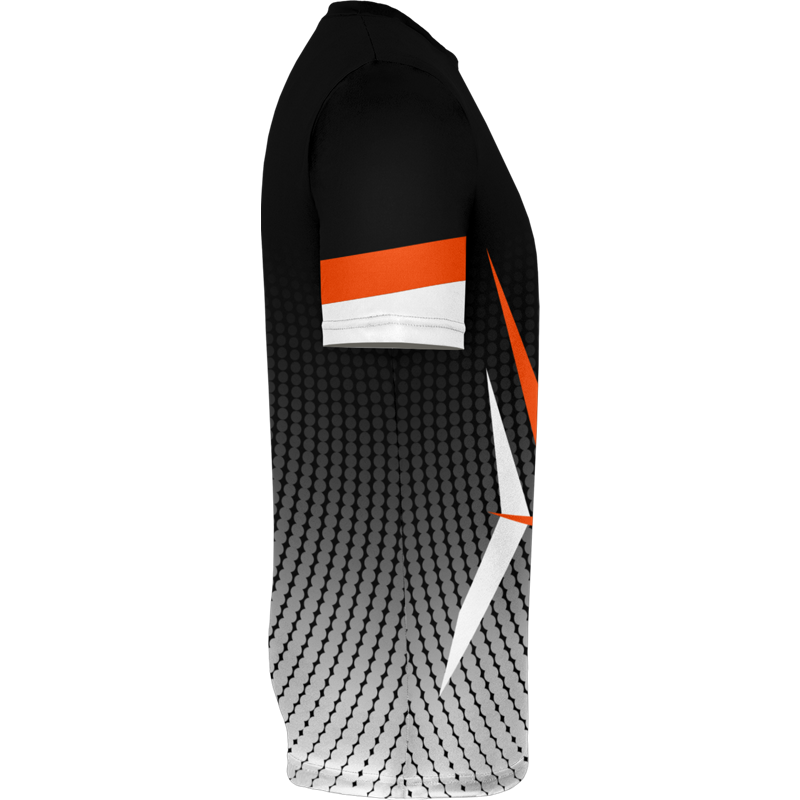 Black Printed Tennis Tee